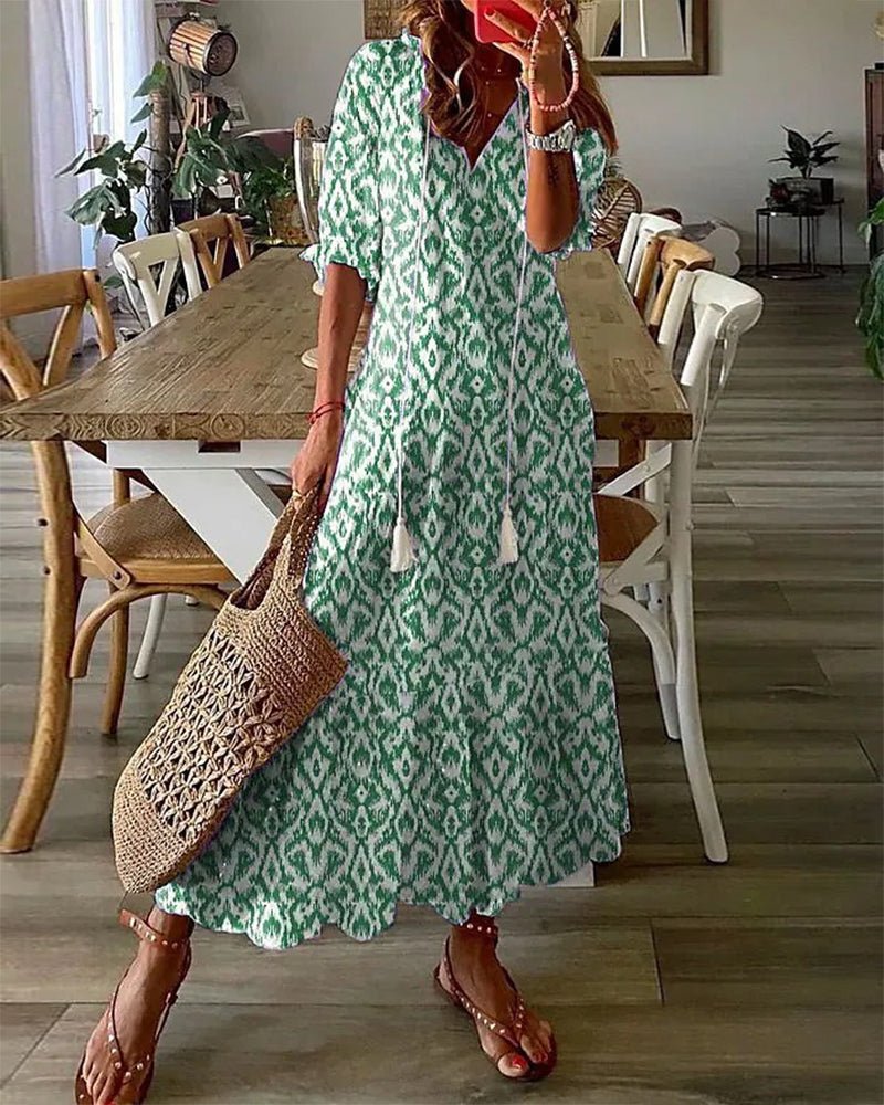 BIANCA | Abito Boho Senza Sforzo con Vestibilità Valorizzante
