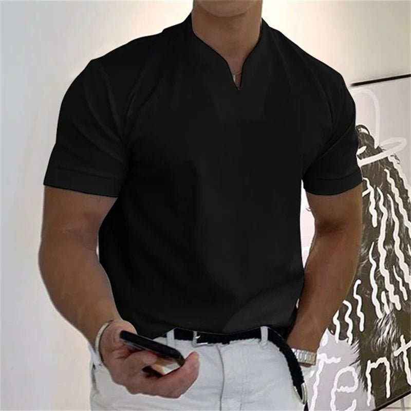 Tiziano – T-Shirt Uomo Slim Fit con Scollo a V
