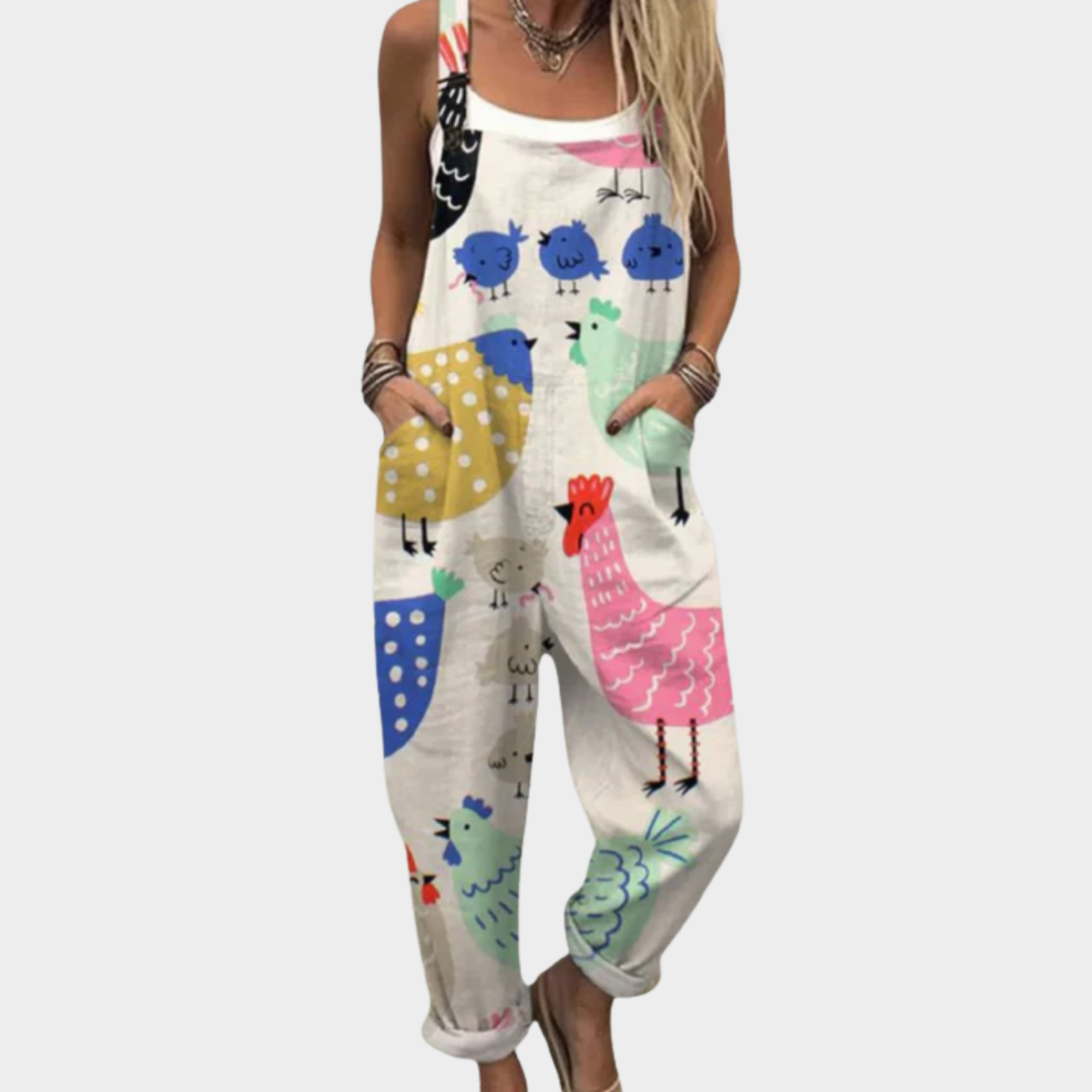 Comoda salopette stampata - Multicolore FL