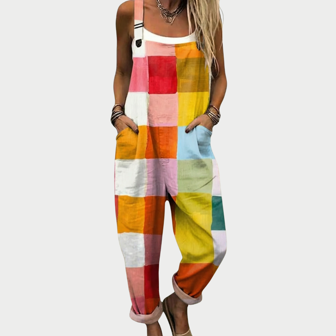 Comoda salopette stampata - Multicolore JUMPSUIT