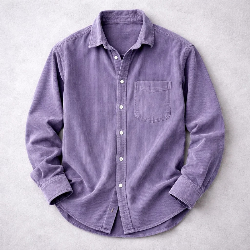 Gio – Camicia Uomo in Velluto a Coste