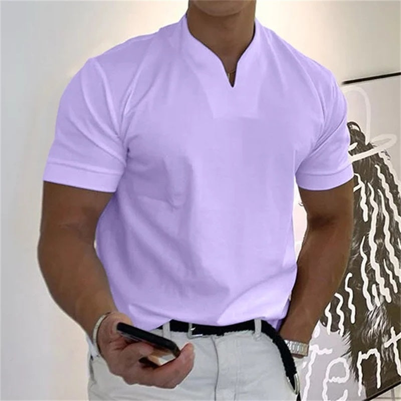 Tiziano – T-Shirt Uomo Slim Fit con Scollo a V