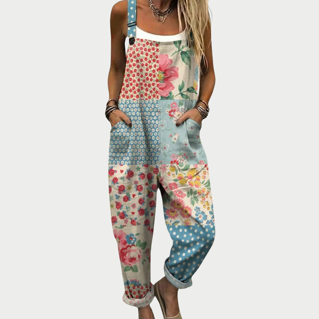 Comoda salopette stampata - Multicolore JUMPSUIT