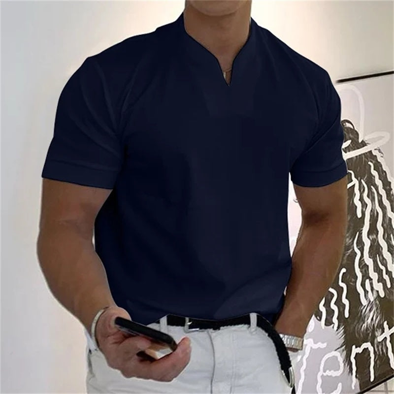 Tiziano – T-Shirt Uomo Slim Fit con Scollo a V