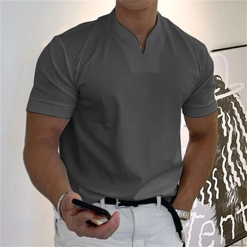 Tiziano – T-Shirt Uomo Slim Fit con Scollo a V