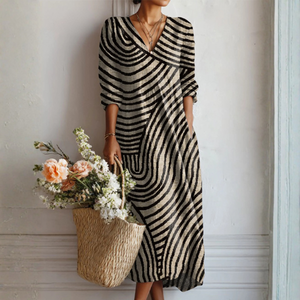 Abito Donna Vintage Elegante: Comfort e Stile per Ogni Occasione 0