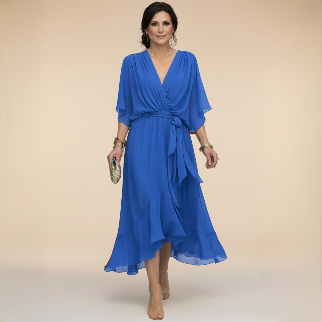Abito Donna in Chiffon con Scollo a V: Eleganza per Cerimonie 7