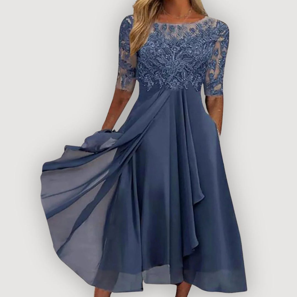Abito Maria in Chiffon: Eleganza Femminile per Cerimonie Speciali 0
