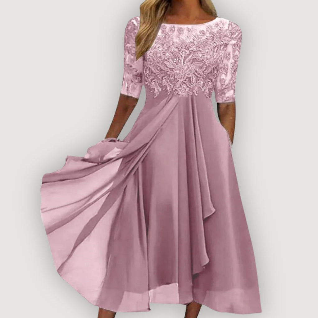Abito Maria in Chiffon: Eleganza Femminile per Cerimonie Speciali 4