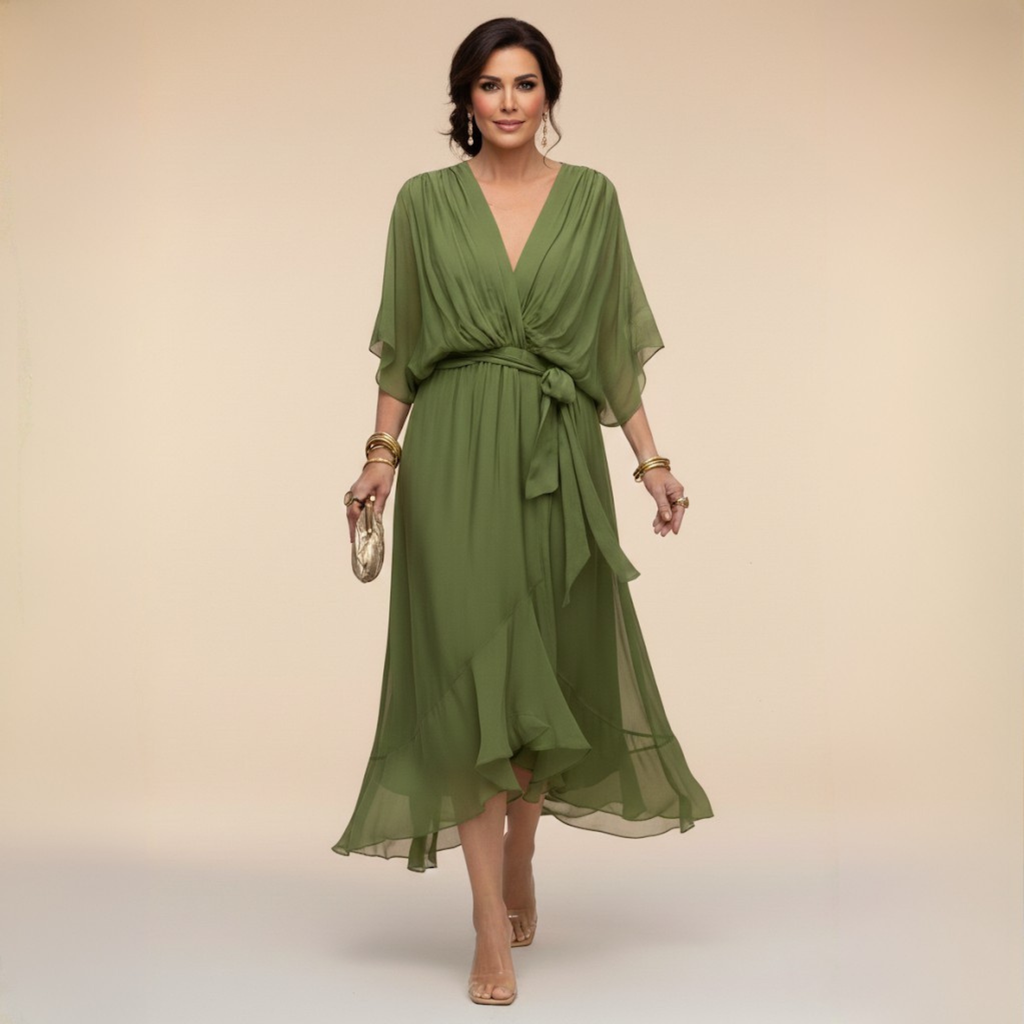 Abito Monica Midi: Eleganza e Comfort per Cerimonie e Occasioni Speciali 4
