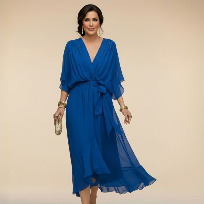 Abito Monica Midi: Eleganza e Comfort per Cerimonie e Occasioni Speciali 6