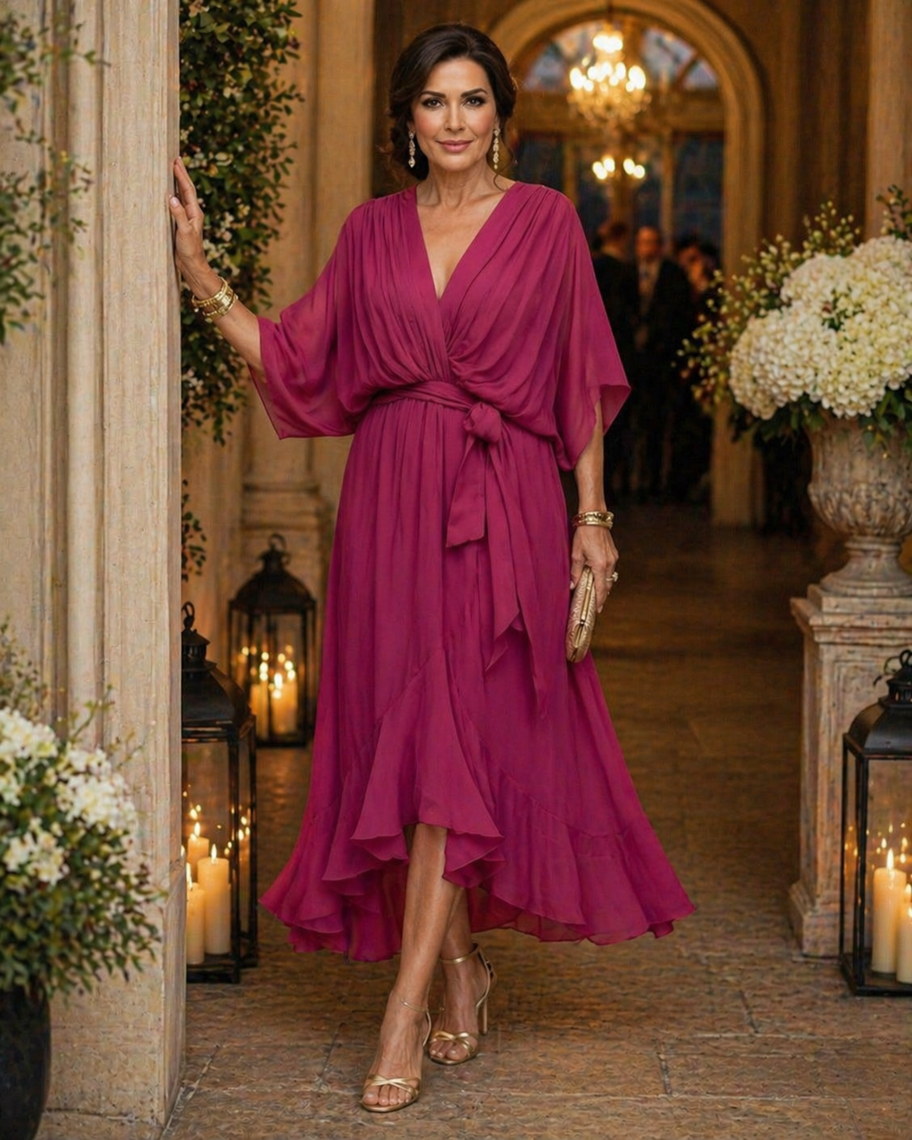 Abito Monica Midi: Eleganza e Comfort per Cerimonie e Occasioni Speciali 9