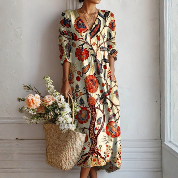 Abito floreale bohémien Kendra™: Comfort e stile per ogni occasione 0