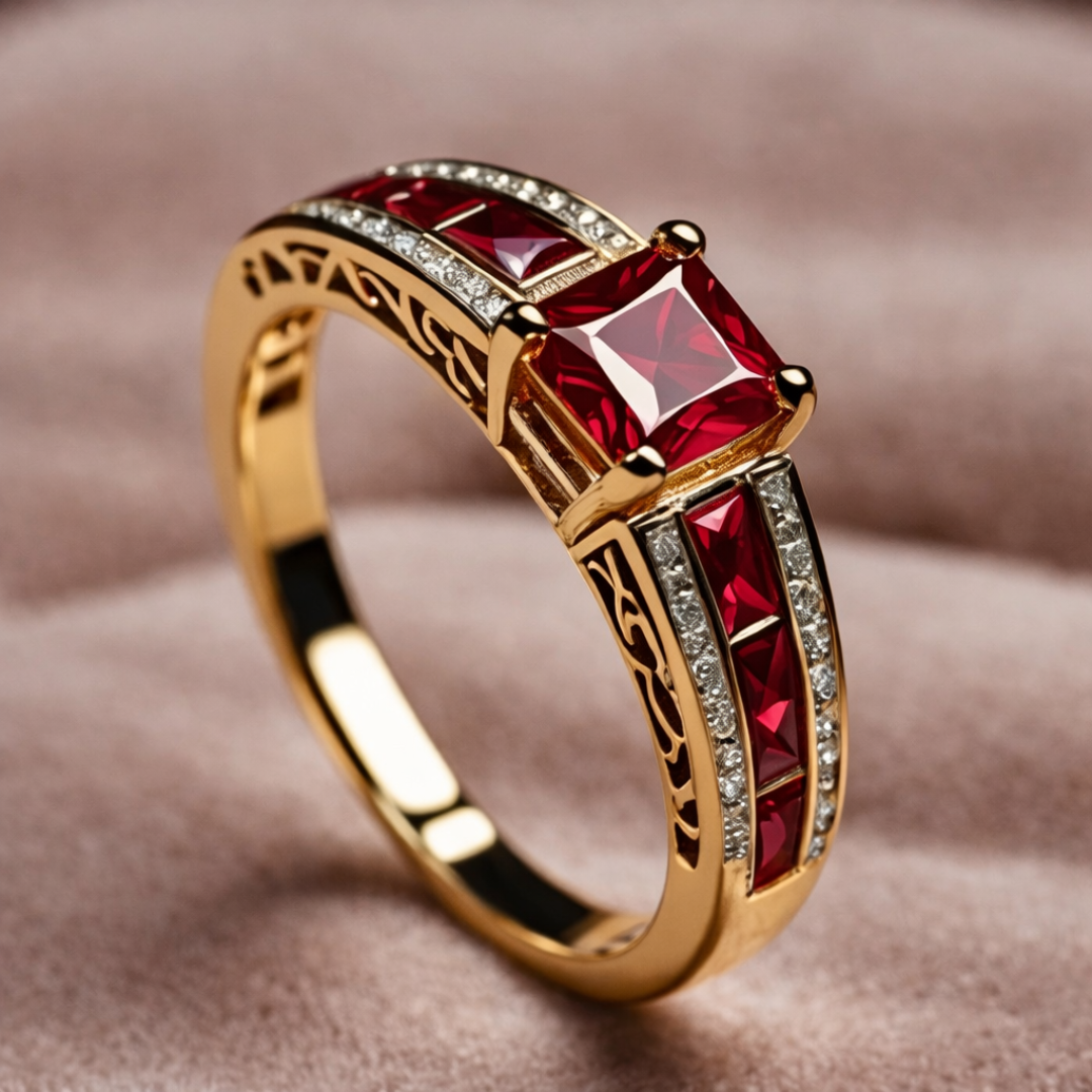 Anello Imperatrice con Rubino: Eleganza Unica per Ogni Occasione 0