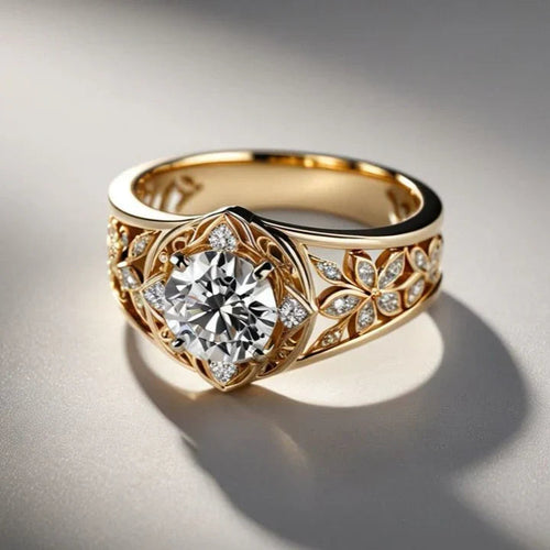 Anello di Cristallo a Fiore Cavo: Eleganza e Versatilità per Ogni Occasione 0