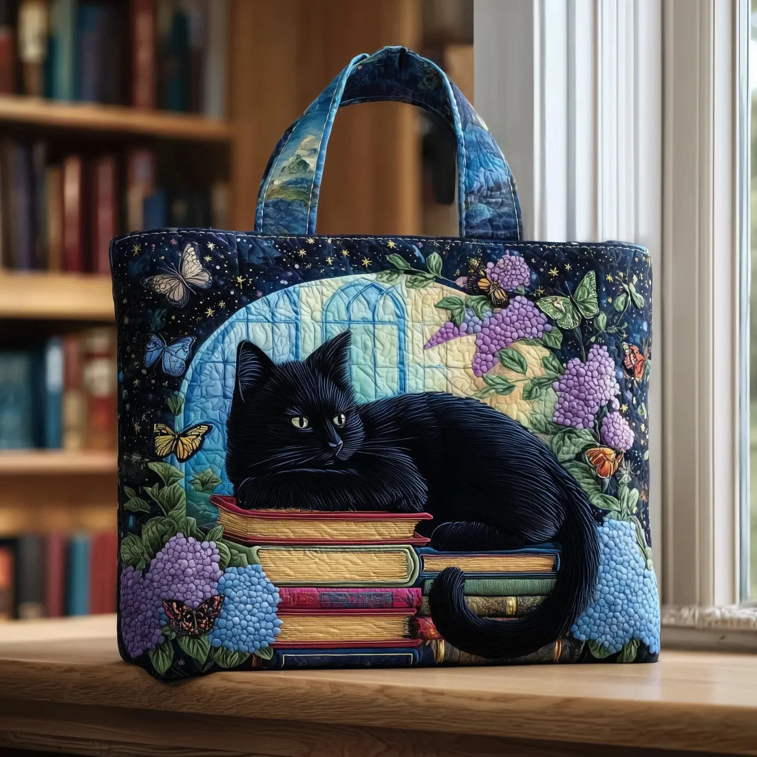 Borsa Tote Trapuntata Chat Noir: Eleganza e Spazio per Ogni Occasione 0