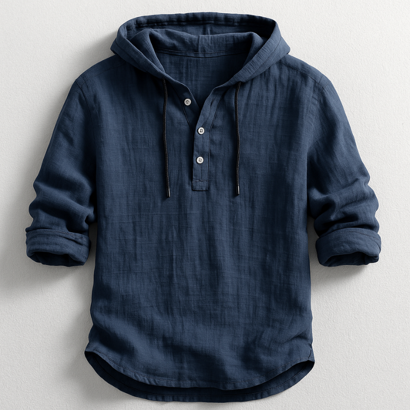 Camicia Con Cappuccio Leblanc™ in Lino Naturale Leggera e Confortevole 5