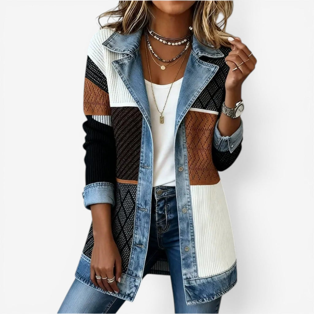Giacca Donna Emilia™ in Denim Misto: Comfort e Stile per Ogni Occasione 1