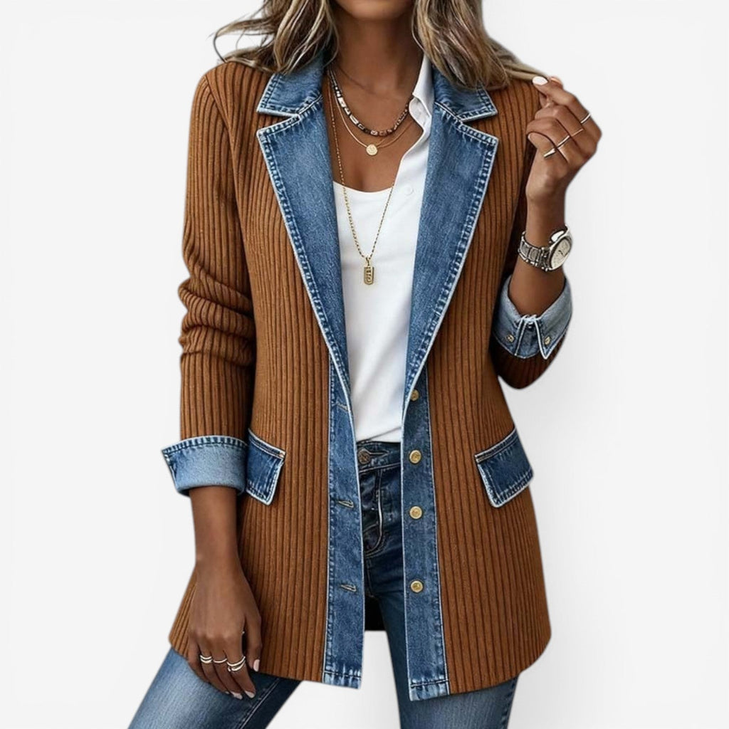 Giacca Donna Emilia™ in Denim Misto: Comfort e Stile per Ogni Occasione 3