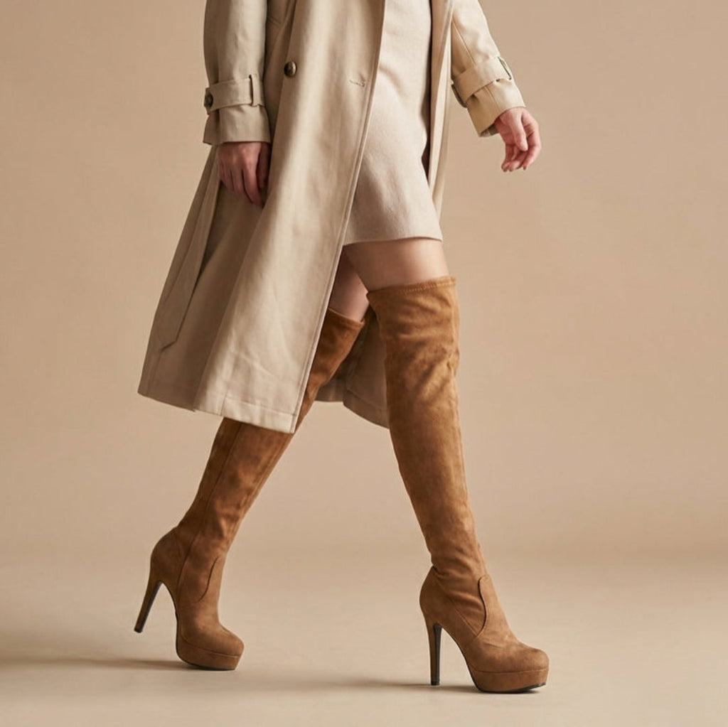 VITTORIA – Stivali Donna in Camoscio