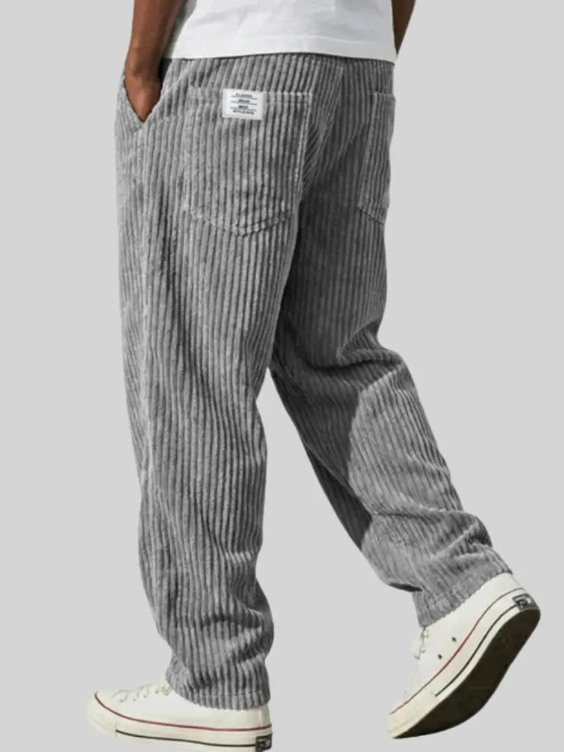 Pantaloni Uomo in Velluto a Coste Rilassati per Stile Quotidiano 0