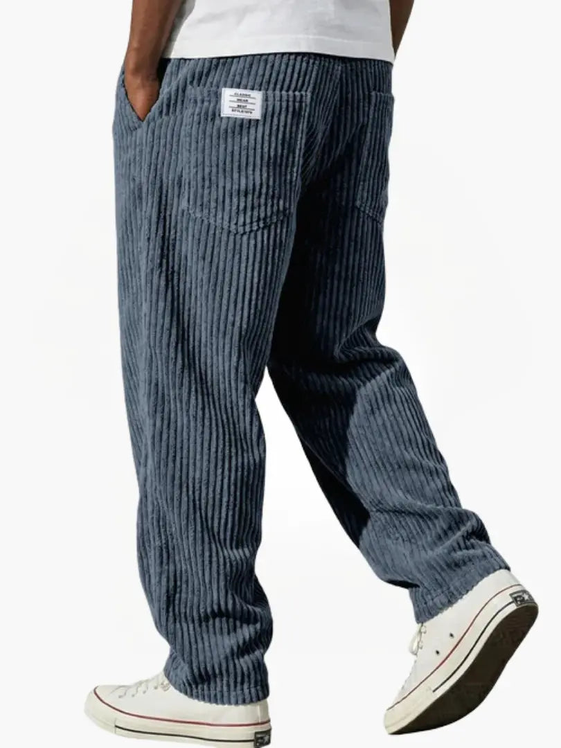 Pantaloni Uomo in Velluto a Coste Rilassati per Stile Quotidiano 2