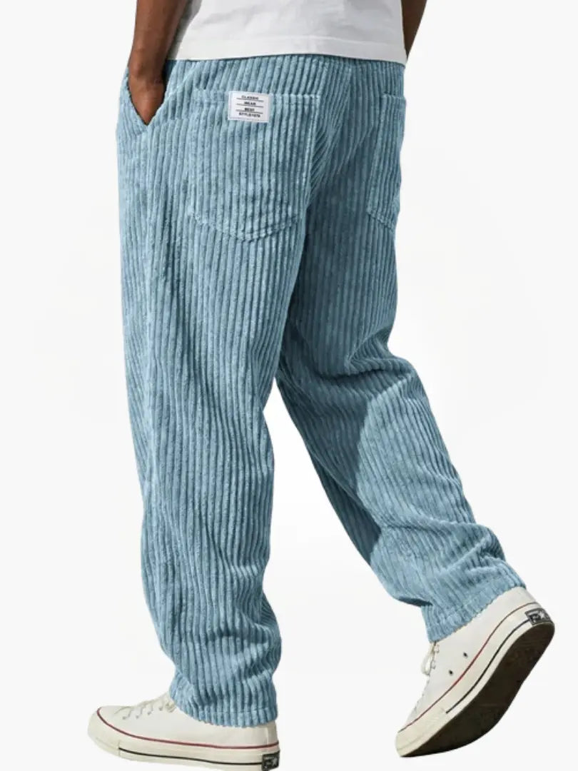 Pantaloni Uomo in Velluto a Coste Rilassati per Stile Quotidiano 4