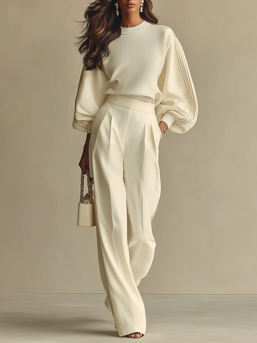 Set a Coste con Pantaloni Ampi: Comfort Elegante per Ogni Occasione 0