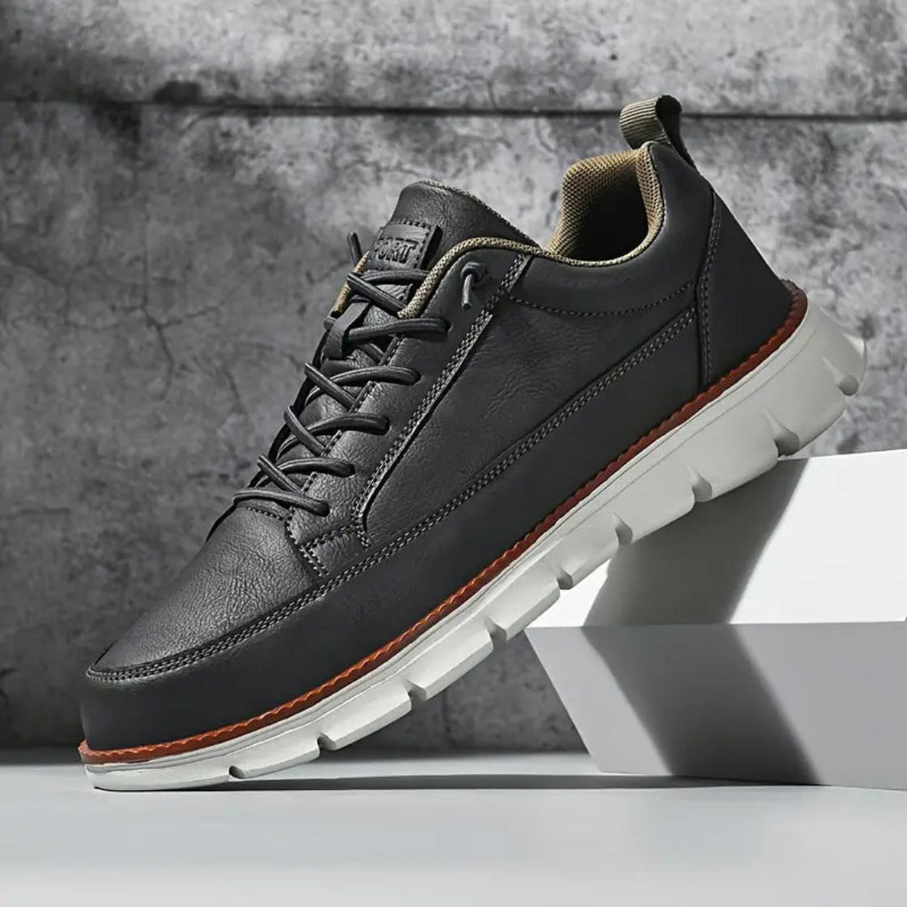 Stefano – Scarpe Casual Uomo in Pelle Blu Navy