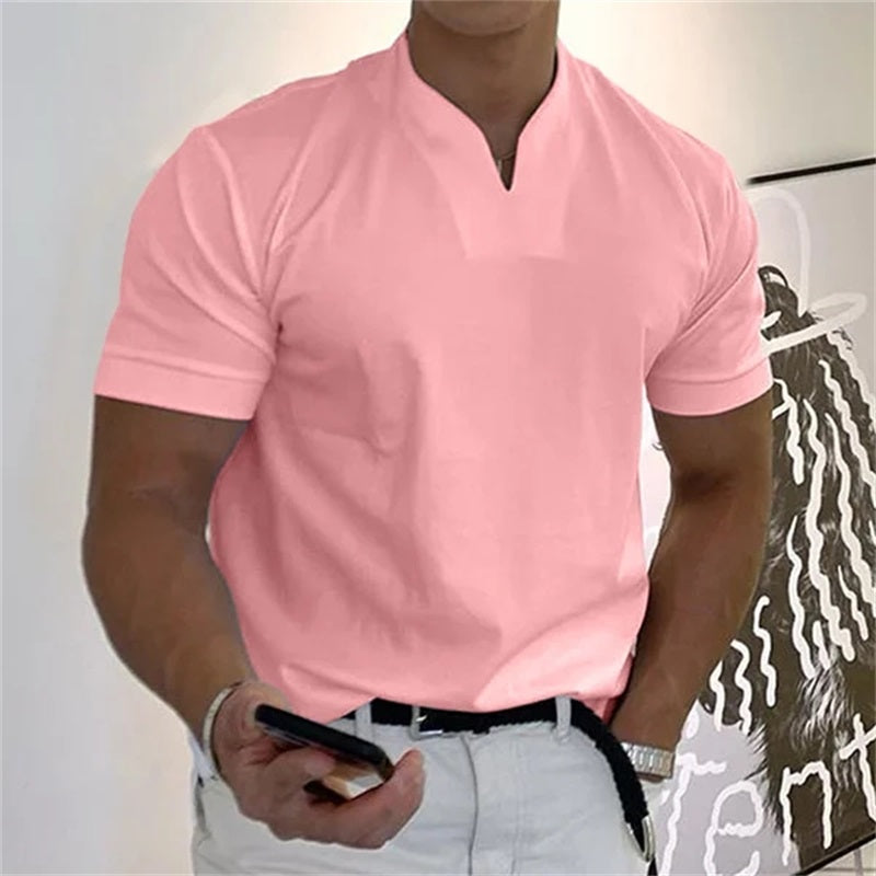 Tiziano – T-Shirt Uomo Slim Fit con Scollo a V