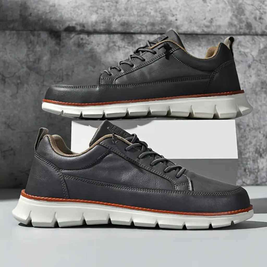 Stefano – Scarpe Casual Uomo in Pelle Blu Navy