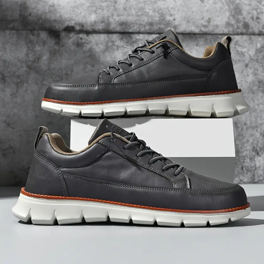 Stefano – Scarpe Casual Uomo in Pelle Blu Navy