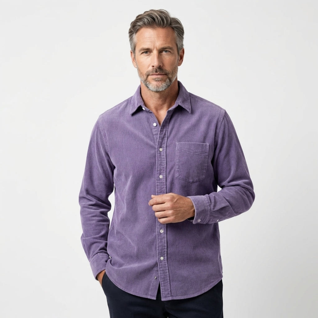 Gio – Camicia Uomo in Velluto a Coste