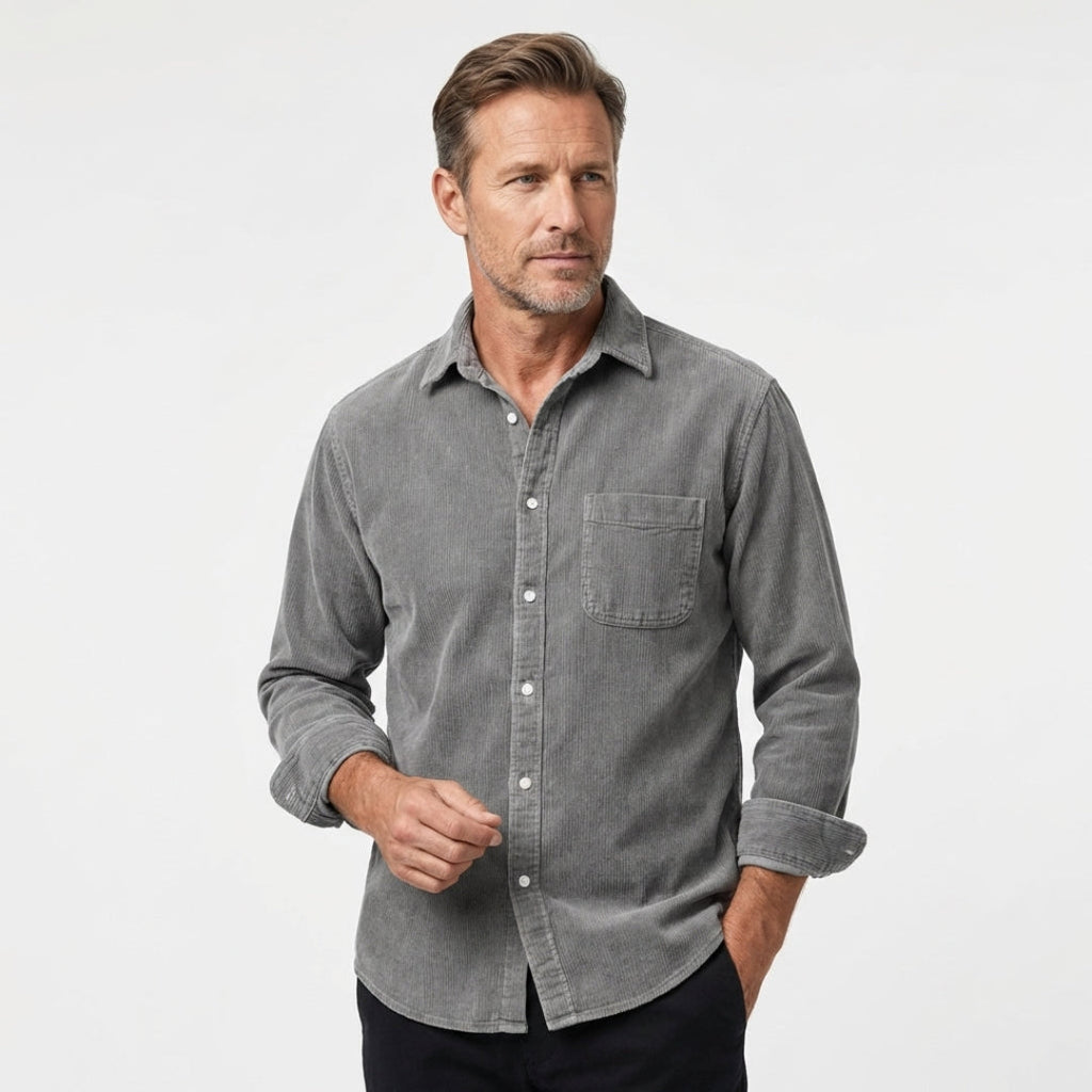 Gio – Camicia Uomo in Velluto a Coste