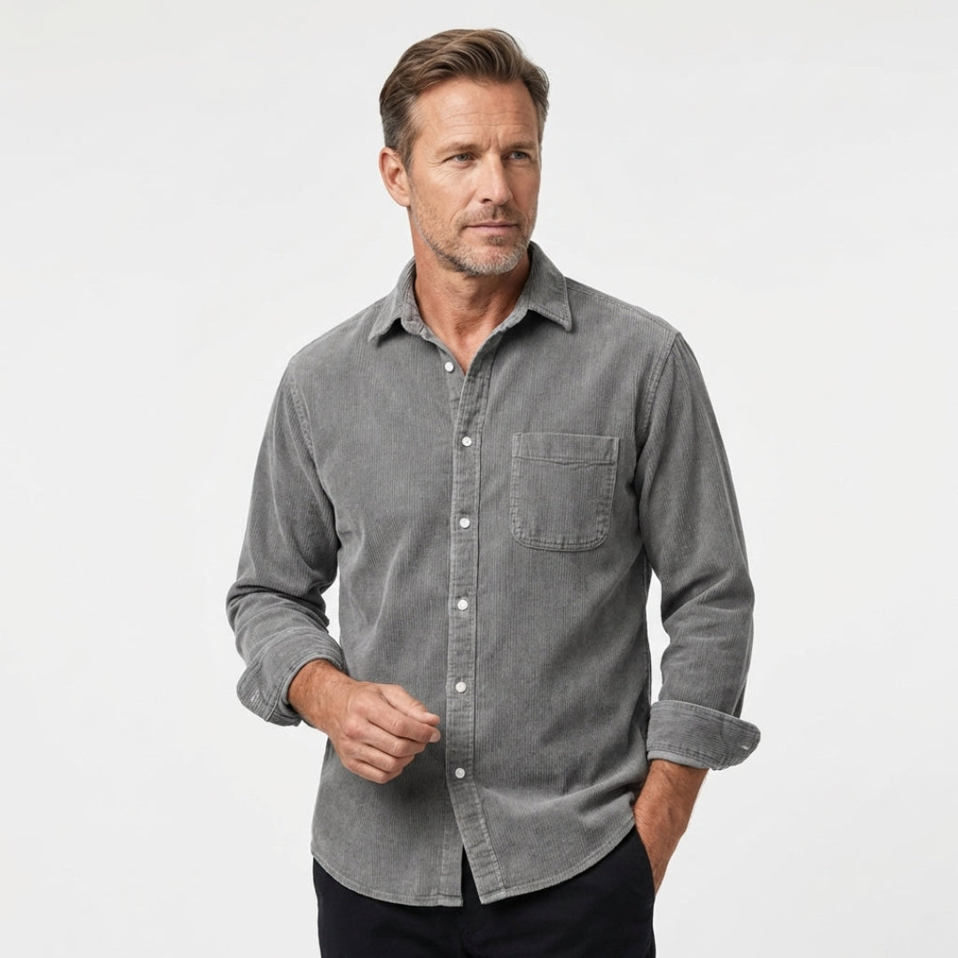 Gio – Camicia Uomo in Velluto a Coste