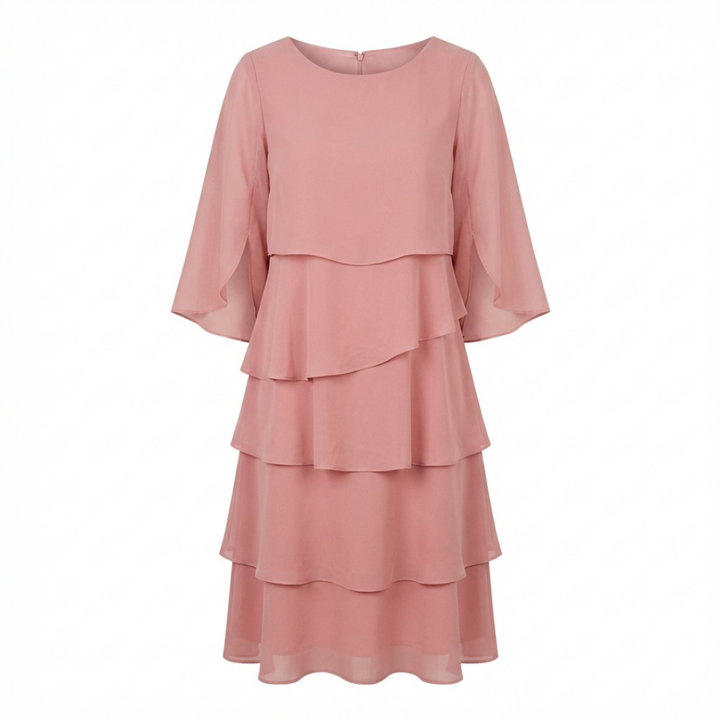 ROSSELLA – Vestito a Balze Donna