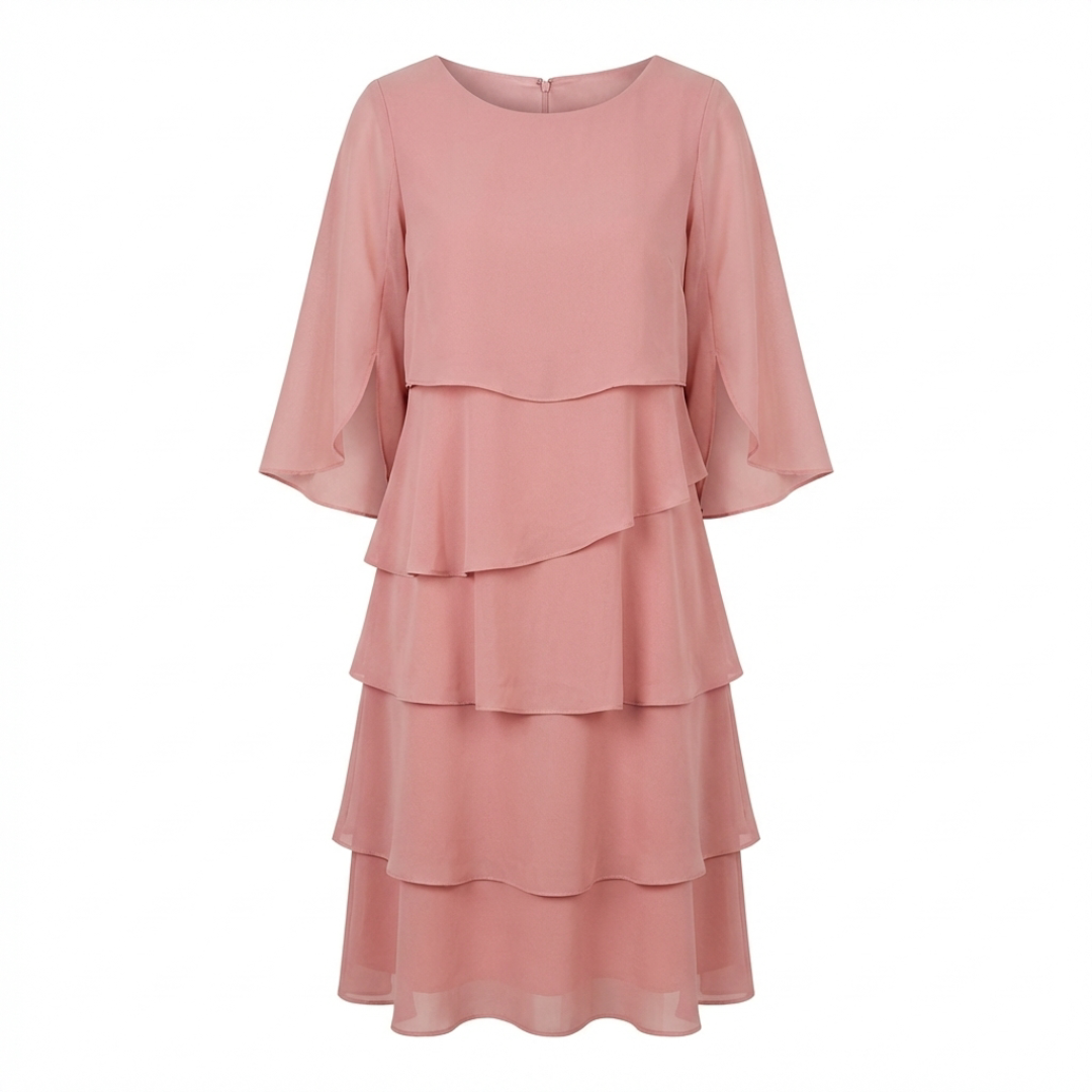 ROSSELLA – Vestito a Balze Donna