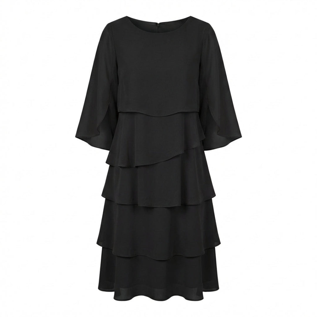 ROSSELLA – Vestito a Balze Donna