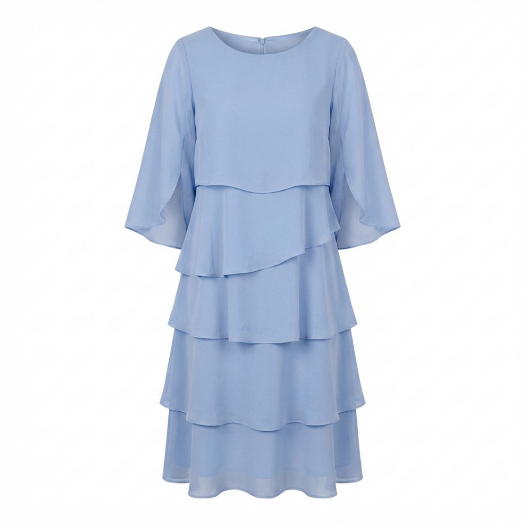 ROSSELLA – Vestito a Balze Donna