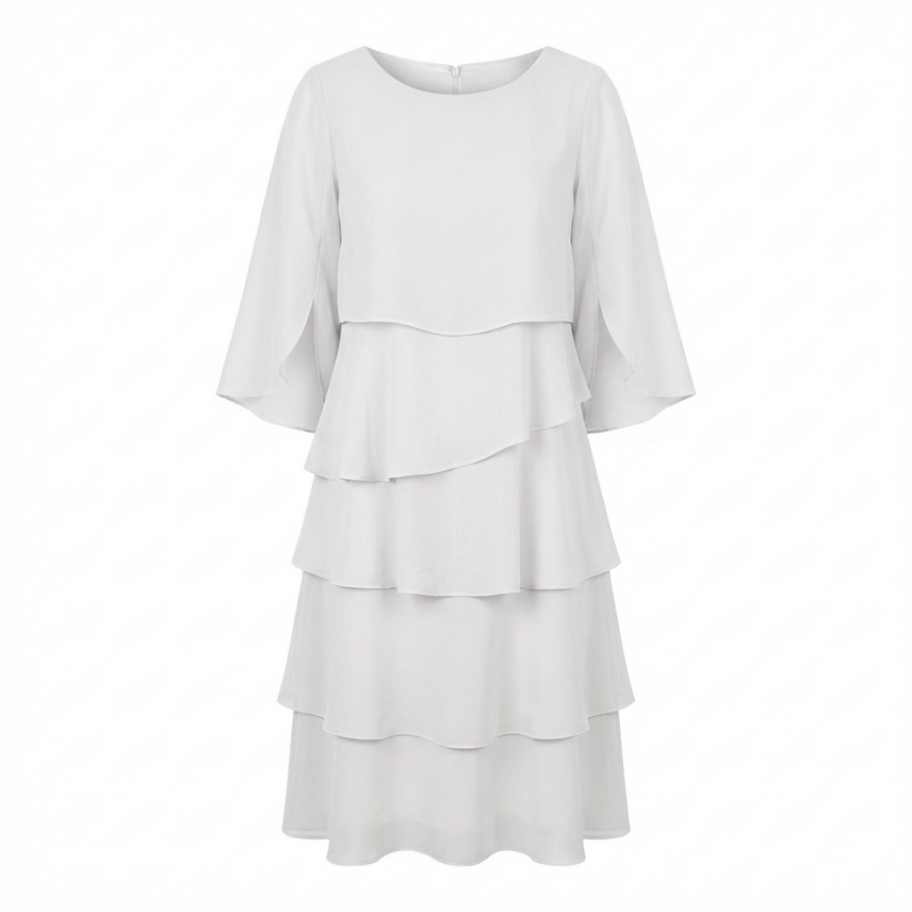 ROSSELLA – Vestito a Balze Donna