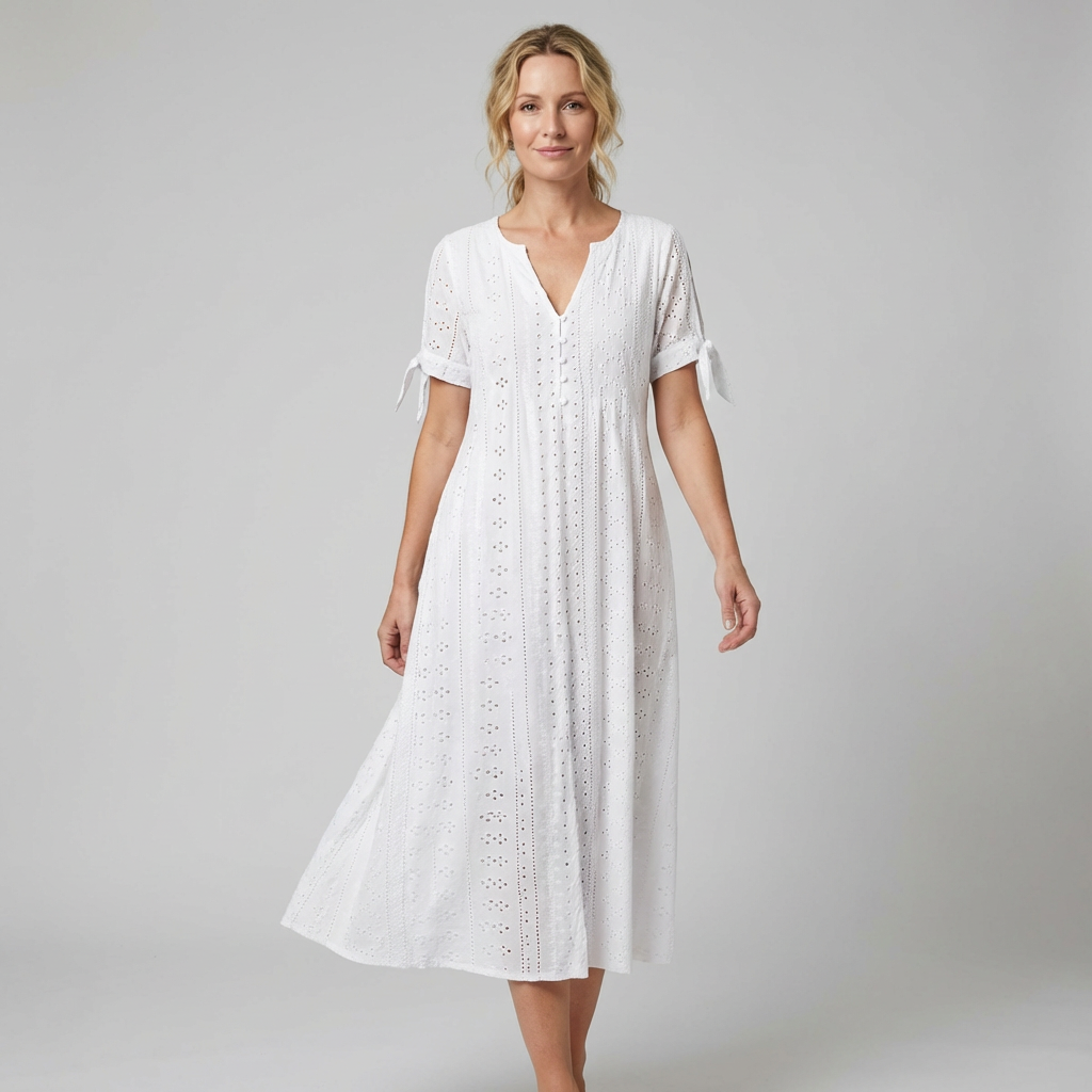 ALICE – Vestito Donna Midi in Sangallo