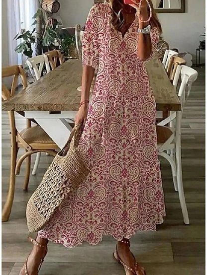 BIANCA | Abito Boho Senza Sforzo con Vestibilità Valorizzante