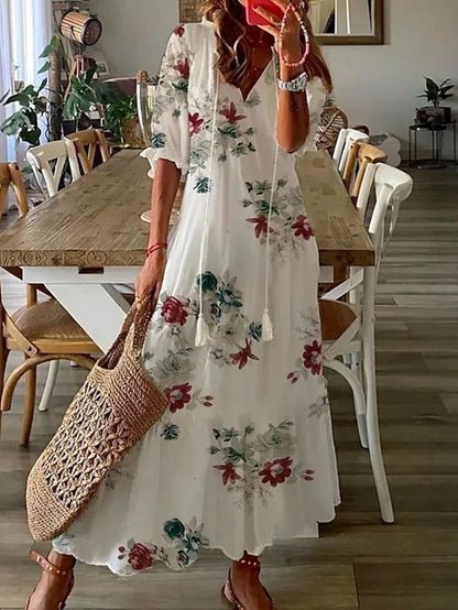 BIANCA | Abito Boho Senza Sforzo con Vestibilità Valorizzante